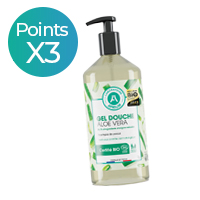 Point X3. Gel douche aloé véra bio