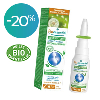 -20%. Spray nasal décongestionnant allergies aux HE BIO.