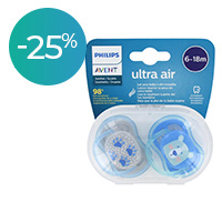 Ultra air 2 sucettes 
orthodontiques silicone
6-18mois 
-25%