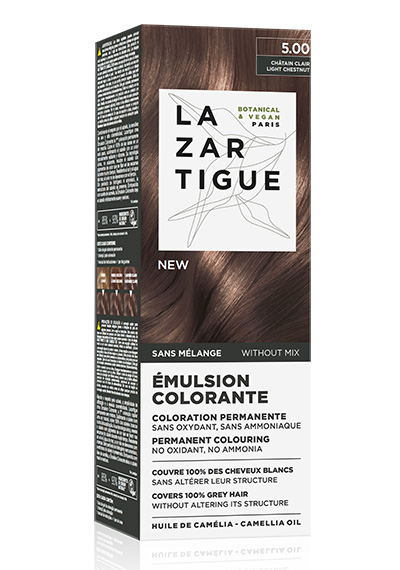 LAZARTIGUE
Émulsion colorante
5.00 châtain clair
1 kit