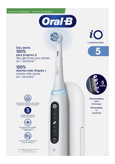 ORAL-B
Brosse à dents électrique iO 5
Avec brossette