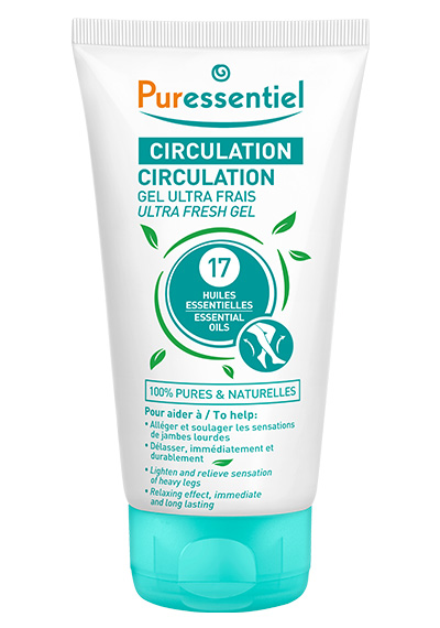 PURESSENTIEL
Gel ultra-frais circulation
aux 17 huiles essentielles
125 mL