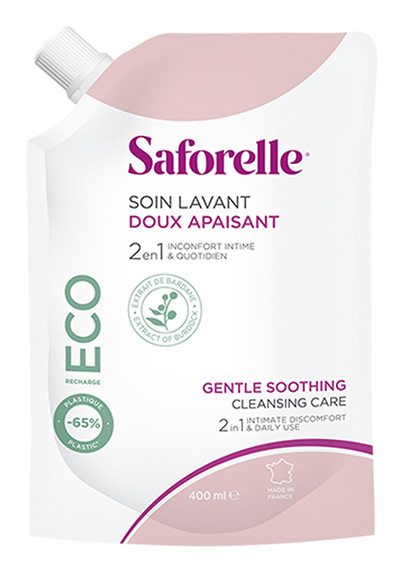 SAFORELLE
Soin lavant doux
Éco-recharge
400 mL