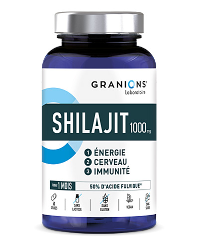 GRANIONS®
Shilajit 1000 mg
60 gélules